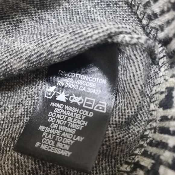 Nic & Zoe Black and White Open Front Cardigan, Blazer Jacket, Petite Medium - Picture 3 of 7